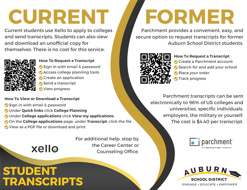 Transcript Request QR